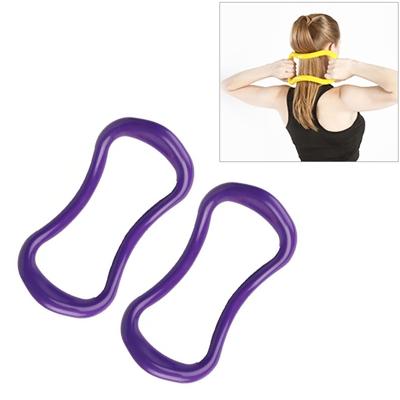 2 PC'S PP glad yoga cirkel fascia stretching ring Pilates weerstand ring (paars)