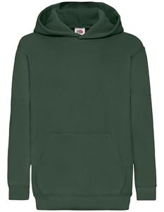 Fruit Of The Loom F421NK Kids´ Classic Hooded Sweat - Bottle Green - 152