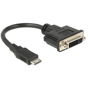 DeLOCK 65564 video kabel adapter 0,2 m HDMI Type C (Mini) DVI-D Zwart