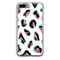 Cheetah color: iPhone 8 Plus Transparant Hoesje