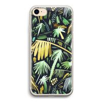 Tropical Palms Dark: iPhone 7 Transparant Hoesje