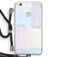 Square pastel: Huawei Ascend P8 Lite (2017) Transparant Hoesje met koord