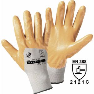 L+D worky Flex-Nitril 1496C-11 Werkhandschoen Polyester Maat (handschoen): 11, XXL EN 388 Cat II 1 paar