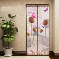 Zomer Mosquito gordijn magnetische zachte scherm deur gordijn grootte: 100 x 210cm (koffie)