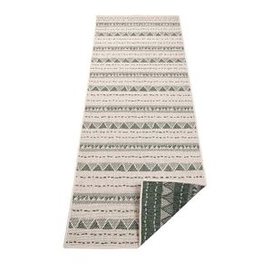 Dubbelzijdige Loper Bahamas Crème - 80x150cm - Groen Scandinavisch Vloerkleed - 123vloerkleed.nl