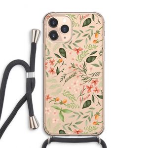 Sweet little flowers: iPhone 11 Pro Max Transparant Hoesje met koord