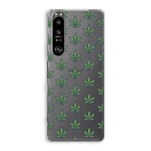 Weed: Sony Xperia 1 III Transparant Hoesje