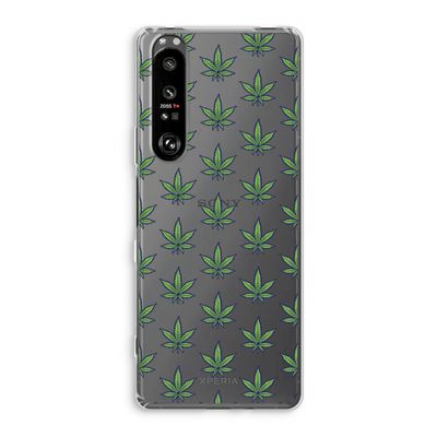 Weed: Sony Xperia 1 III Transparant Hoesje