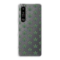 Weed: Sony Xperia 1 III Transparant Hoesje