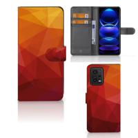 Book Case voor Xiaomi Redmi Note 12 5G | Poco X5 Polygon Red
