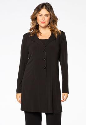Yoek Blazer A-lijn | Zwart | Maat 38/40