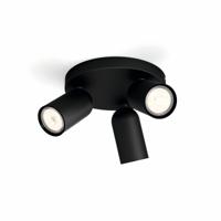 Philips OpbouwspotPongee 3-lichts zwart - 5058330PN