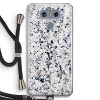 Gespikkelde marmer: LG G6 Transparant Hoesje met koord