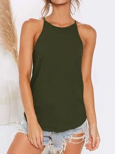 Casual Sleeveless Round Neck Tank Top Vests