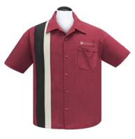 Steady The Alexander Shirt Burgundy Black Sage-S
