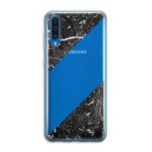 Zwart marmer: Samsung Galaxy A50 Transparant Hoesje
