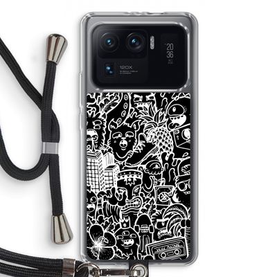 Vexx Black Mixtape: Xiaomi Mi 11 Ultra Transparant Hoesje met koord
