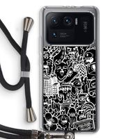 Vexx Black Mixtape: Xiaomi Mi 11 Ultra Transparant Hoesje met koord