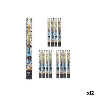 Confettikanon Multicolour Papier Karton Plastic 5 x 78,5 x 5 cm (12 Stuks)