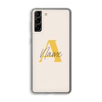 Amber Script: Samsung Galaxy S21 Plus Transparant Hoesje