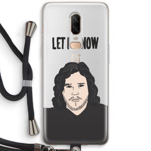 Let It Snow: OnePlus 6 Transparant Hoesje met koord