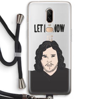 Let It Snow: OnePlus 6 Transparant Hoesje met koord