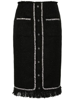 Giuseppe Di Morabito jupe mi-longue à détails de strass - Noir
