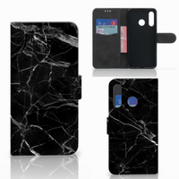 Huawei P30 Lite (2020) Bookcase Marmer Zwart - Origineel Cadeau Vader - thumbnail