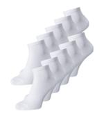 Jack & Jones Sneakersokken Heren JACDONGO 10-pack Wit-One size (41-46)