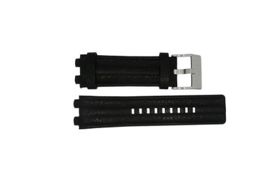 Horlogeband Diesel DZ4118 / DZ4119 Leder Zwart 20mm