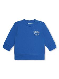 Kenzo Kids sweat en coton à logo imprimé - Bleu