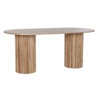 Eettafel Home ESPRIT Natuurlijk Paulownia hout Hout MDF 180 x 90 x 75 cm