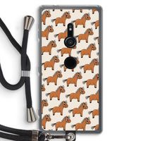 Pony: Sony Xperia XZ2 Transparant Hoesje met koord