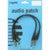 Klotz AU-JJ0030 2x patchkabel mono 6.35 mm recht 30 cm