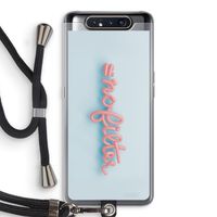 #nofilter: Samsung Galaxy A80 Transparant Hoesje met koord