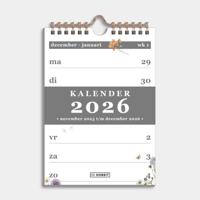 A5 Spiraalkalender 2026 Veldbloemen