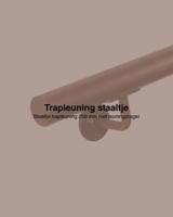Staaltje trapleuning rond 42,2mm brons Staaltje trapleuning rond 42,2mm brons