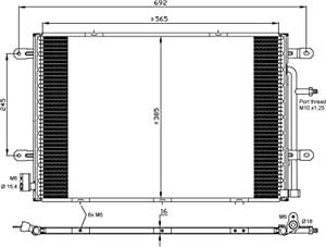 Condensor, airconditioning 35841