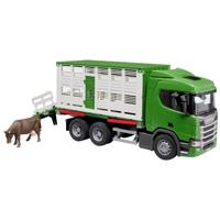 bruder Scania Super 560R diertransportwagen met rund Kant-en-klaar model Bedrijfswagen(model)