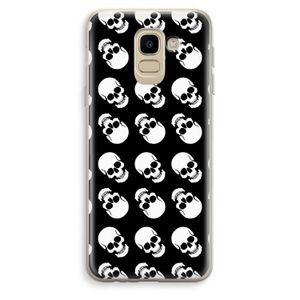 Musketon Skulls: Samsung Galaxy J6 (2018) Transparant Hoesje