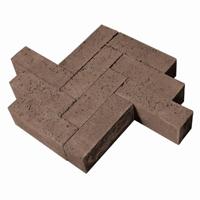 Stenen dikformaat zonder vellingkant Taupe 21 x 7 x 8 cm - Gardenlux