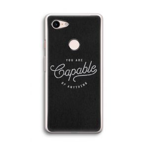 Capable: Google Pixel 3 Transparant Hoesje
