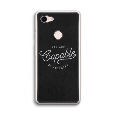 Capable: Google Pixel 3 Transparant Hoesje