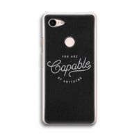 Capable: Google Pixel 3 Transparant Hoesje