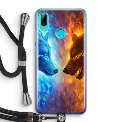 Fire & Ice: Huawei P Smart (2019) Transparant Hoesje met koord