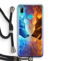 Fire & Ice: Huawei P Smart (2019) Transparant Hoesje met koord