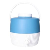 Koelbox drank dispenser - met tap - 5L- plastic - 24 x 24 x 24 cm - draagbaar