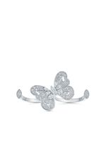 De Beers Jewellers bague deux doigts Portrait of Nature Butterfly en or blanc 18ct - Argent