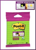 Memoblok 3m post-it 101x101 ss groen met lijn