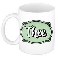 Cadeau thee mok voor collega - kantoor humor - thee - groen - 300 ml - thumbnail